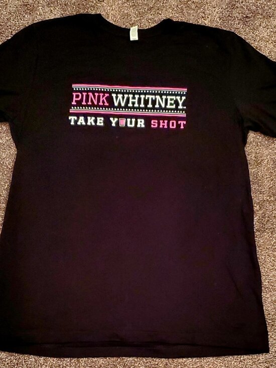 Pink Whitney Black T-Shirt - Picture 1 of 2
